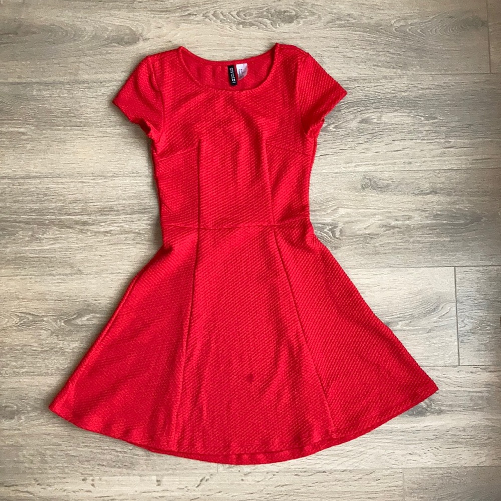 H&M Divided Red Dress
